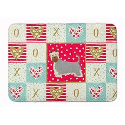 19 x 27 in. Australian Silky Terrier No.2 Love Machine Washable Memory Foam Mat