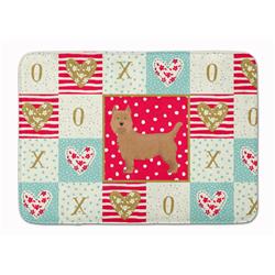 19 x 27 in. Australian Terrier Love Machine Washable Memory Foam Mat