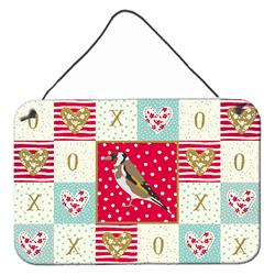 CK5512DS812 8 x 12 in. Gold Finch Love Wall or Door Hanging Prints