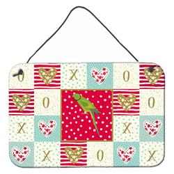 CK5525DS812 8 x 12 in. Ring-Necked Parakeet Love Wall or Door Hanging Prints
