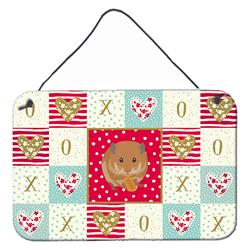 8 x 12 in. Teddy Bear Hamster Love Wall or Door Hanging Prints