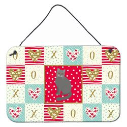 CK5744DS812 8 x 12 in. British Semi Longhair Cat Love Wall or Door Hanging Prints
