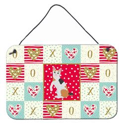 CK5765DS812 8 x 12 in. Japanese Bobtail Cat Love Wall or Door Hanging Prints