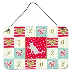 CK5766DS812 8 x 12 in. Khao Manee Cat Love Wall or Door Hanging Prints