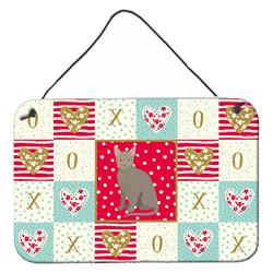 CK5769DS812 8 x 12 in. Malayan Cat Love Wall or Door Hanging Prints