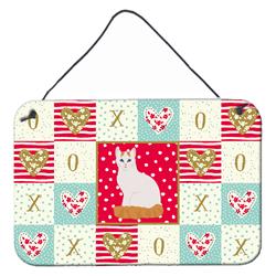 CK5802DS812 8 x 12 in. Turkish Van Cat Love Wall or Door Hanging Prints