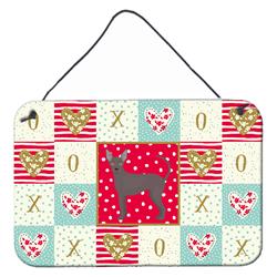 CK5805DS812 8 x 12 in. Abyssinian Sand Terrier Love Wall or Door Hanging Prints