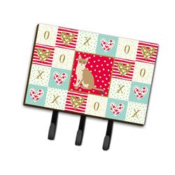 6 x 2 x 9 in. Singapura Cat Love Leash or Key Holder