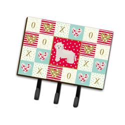 6 x 2 x 9 in. Cyprus Poodle Love Leash or Key Holder