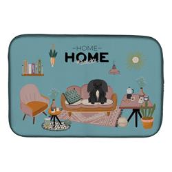 14 x 21 in. Black Pekingese Sweet Home Dish Drying Mat
