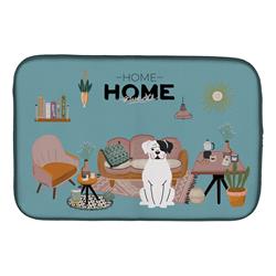 14 x 21 in. White Boxer Sweet Home Dish Drying Mat