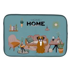 Carolines Treasures CK7961DDM 14 x 21 in. Flashy Fawn Boxer Sweet Home Dish Drying Mat