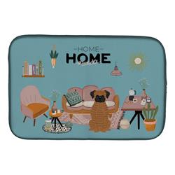 14 x 21 in. Brindle Boxer Sweet Home Dish Drying Mat