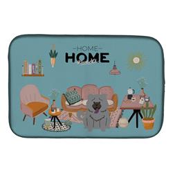 14 x 21 in. Blue Chow Chow Sweet Home Dish Drying Mat