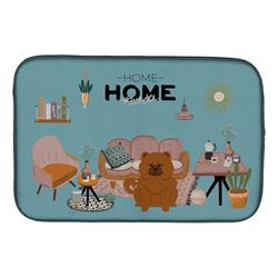 14 x 21 in. Red Chow Chow Sweet Home Dish Drying Mat