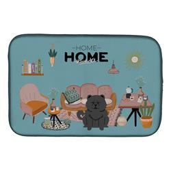 14 x 21 in. Black Chow Chow Sweet Home Dish Drying Mat