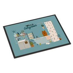 CK7444JMAT 24 x 36 in. Karelian Bear Dog in Bathtub Indoor or Outdoor Mat