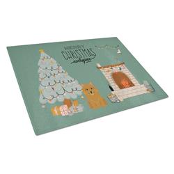 Norwich Terrier Christmas Everyone Glass Cutting Board - Large