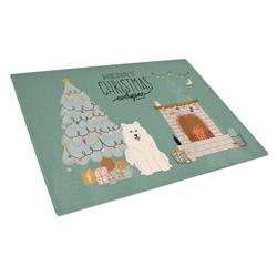 Samoyed Christmas Everyone Glass Cutting Board - Large