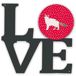 11.5 x 11.75 in. Turkish Van No.2 Cat Love Metal Artwork Wall Decor