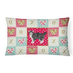 12 x 3 x 16 in. Manx No.1 Cat Love Canvas Fabric Decorative Pillow