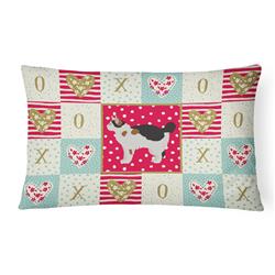 12 x 3 x 16 in. Manx No.3 Cat Love Canvas Fabric Decorative Pillow