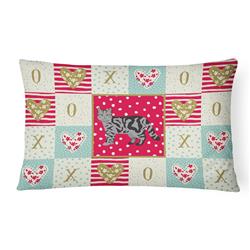 Picture of Carolines Treasures CK5699PW1216 12 x 3 x 16 in. Scottish Straight Cat Love Canvas Fabric Decorative Pillow