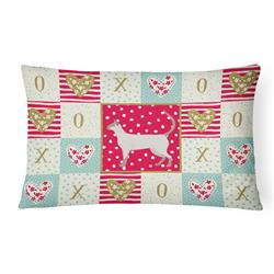 12 x 3 x 16 in. Siamese Modern No.1 Cat Love Canvas Fabric Decorative Pillow