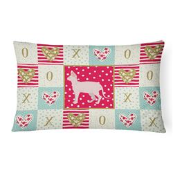 12 x 3 x 16 in. Sphynx Cat Love Canvas Fabric Decorative Pillow