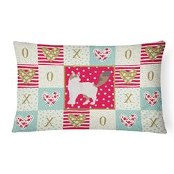 Picture of Carolines Treasures CK5727PW1216 12 x 3 x 16 in. Turkish Van Cat Love Canvas Fabric Decorative Pillow