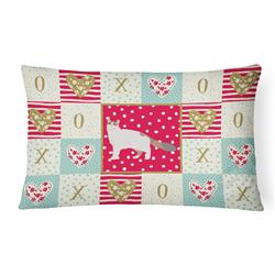 12 x 3 x 16 in. Turkish Van No.2 Cat Love Canvas Fabric Decorative Pillow
