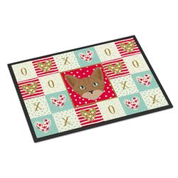 CK5086JMAT 24 x 36 in. Australian Mist Cat Love Indoor or Outdoor Mat