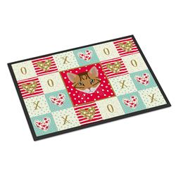 CK5102JMAT 24 x 36 in. Cheetoh Cat Love Indoor or Outdoor Mat