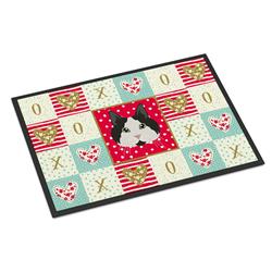 CK5109JMAT 24 x 36 in. Cymric No.2 Cat Love Indoor or Outdoor Mat