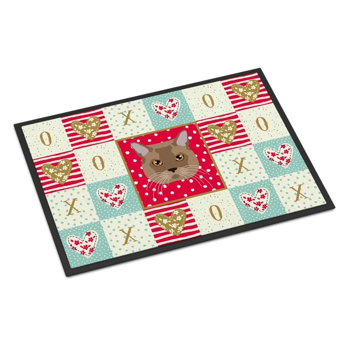 CK5115JMAT 24 x 36 in. European Burmese Cat Love Indoor or Outdoor Mat