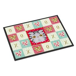 CK5118JMAT 24 x 36 in. Foldex Exotic Fold Cat Love Indoor or Outdoor Mat