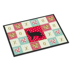 CK5691JMAT 24 x 36 in. Russian White Black No.1 Cat Love Indoor or Outdoor Mat