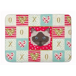 19 x 27 in. Birman Cat Love Machine Washable Memory Foam Mat
