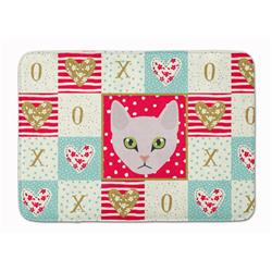 19 x 27 in. Burmilla Cat Love Machine Washable Memory Foam Mat