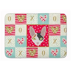 CK5107RUG 19 x 27 in. Cornish Rex Cat Love Machine Washable Memory Foam Mat