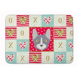 19 x 27 in. Don Sphynx Cat Love Machine Washable Memory Foam Mat