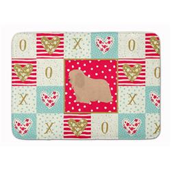 19 x 27 in. Coton De Tulear No.1 Love Machine Washable Memory Foam Mat