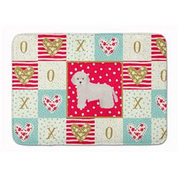 19 x 27 in. Cyprus Poodle Love Machine Washable Memory Foam Mat