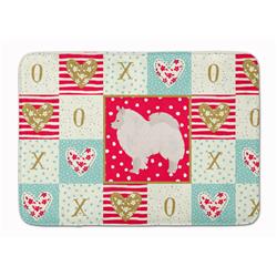 19 x 27 in. German Spitz No.1 Love Machine Washable Memory Foam Mat