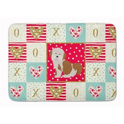 19 x 27 in. Havanese No.2 Love Machine Washable Memory Foam Mat