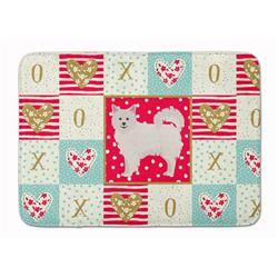 19 x 27 in. Italian Spitz Love Machine Washable Memory Foam Mat