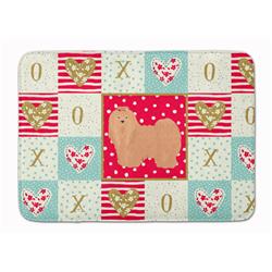 19 x 27 in. Lhasa Apso No.1 Love Machine Washable Memory Foam Mat