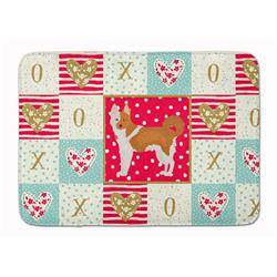 19 x 27 in. Nordic Spitz Love Machine Washable Memory Foam Mat