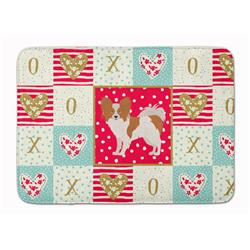 19 x 27 in. Papillon No.1 Love Machine Washable Memory Foam Mat