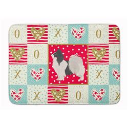 19 x 27 in. Papillon No.2 Love Machine Washable Memory Foam Mat